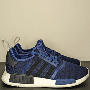 Adidas NMD R1 Mystery Blue Glitch Camo Core Black Sneaker BY2775